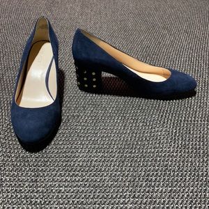 Nine West Navy Suede Pumps size 9